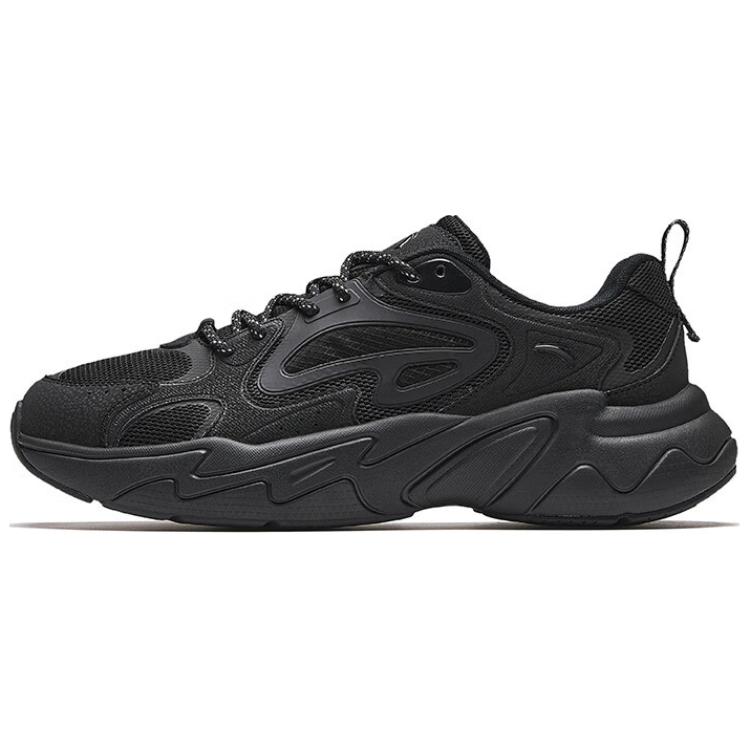 Anta Pulse Cushioning Slip Resistant Abrasion Resistant Low top Casual Shoes Men's Black