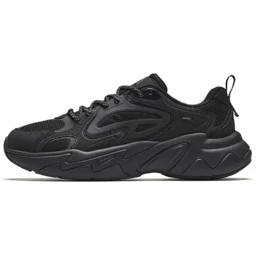 Anta Pulse Cushioning Slip Resistant Abrasion Resistant Low top Casual Shoes Men's Black