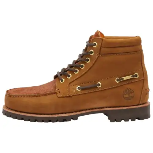 END. X Timberland AUTHENTICS Collection Short Combat Boots Men's Brown