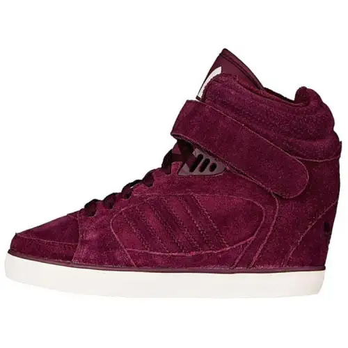 Adidas Originals Slip Resistant Abrasion Resistant High top Casual Shoes Women's Red