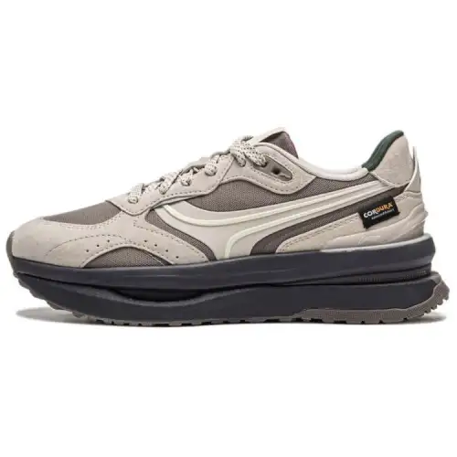 Li Ning Zhengrong Cushioning Slip Resistant Breathable Support Rebound Low top Casual Shoes Women's Gray Brown
