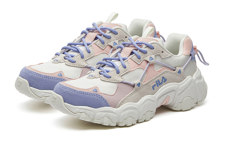 Женские кроссовки Fila FUSION Fluid (бело-розовый) — Белый / розовый / фиолетовый / розовый — фото 3