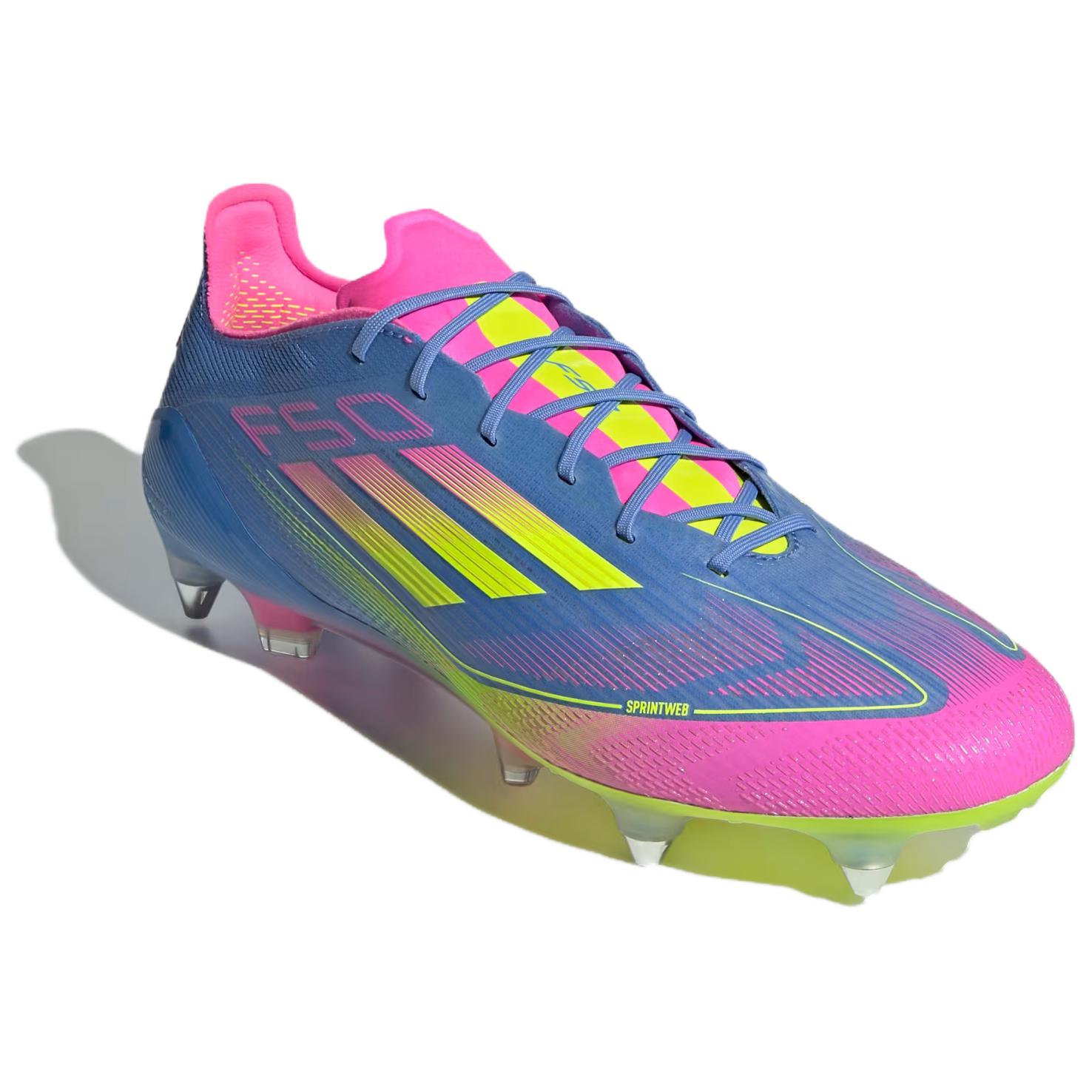 Adidas F50 Elite Sg Blue Fusion Lucid Lemon Lucid Pink