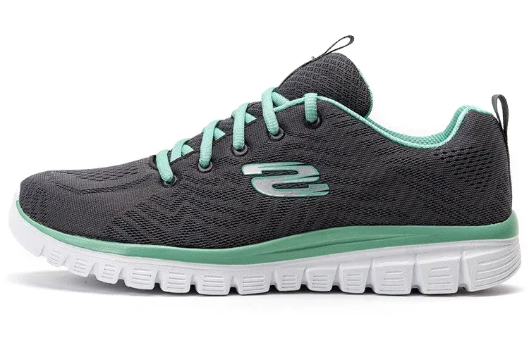Skechers Graceful Get Connected Comfortable Low top Sports Casual Shoes Women's Gray Green