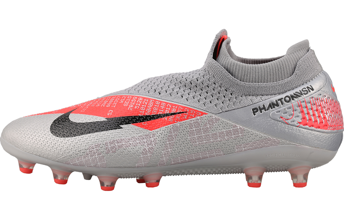 Nike Phantom Vision 2 Elite Df AG Pro Metallic Grey Crimson