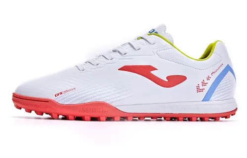 Joma TF Turf Slip Resistant Abrasion Resistant Soccer Shoes Men's White Red