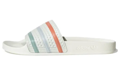 Adidas Originals ADILETTE Slide Slippers Men's White/Orange/Blue