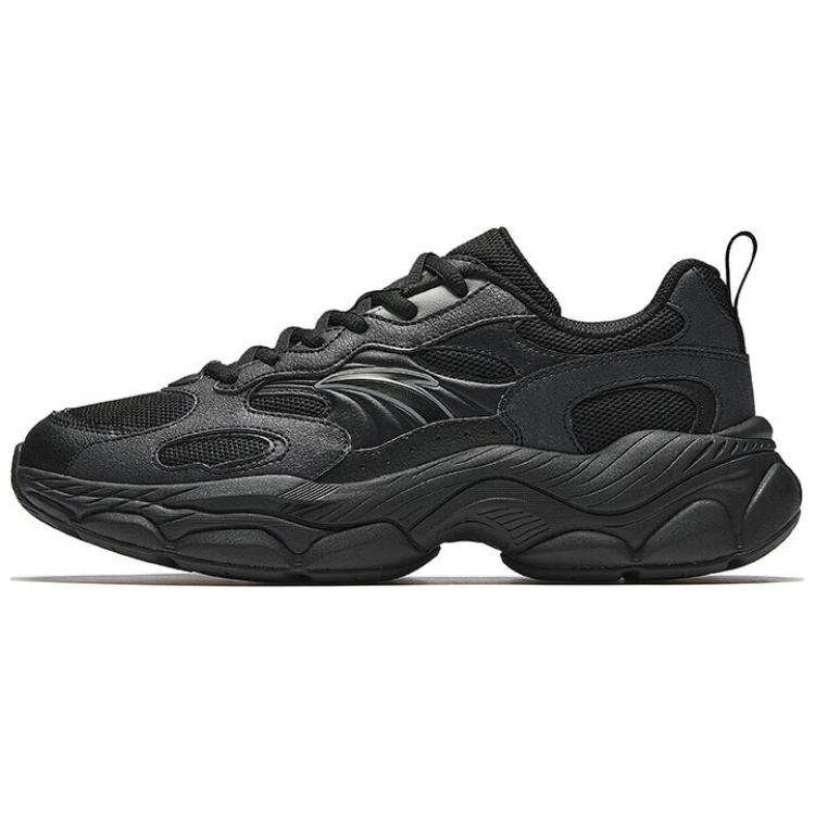 Anta Millennial Generation Fabric Slip Resistant Abrasion Resistant Low top Casual Shoes Men's Black