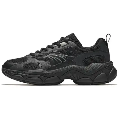 Anta Millennial Generation Fabric Slip Resistant Abrasion Resistant Low top Casual Shoes Men's Black