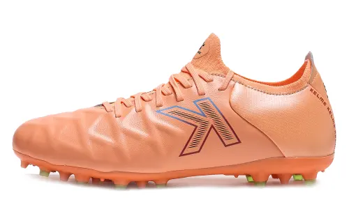 KELME MG Multi Ground Slip Resistant Abrasion Resistant Soccer Shoes Unisex Coral Orange