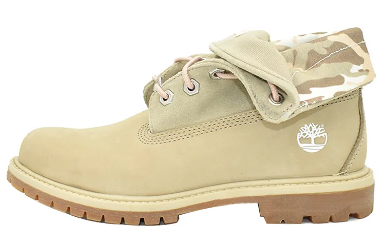 Timberland Roll Top Boots Basic 'Green And Light Green Camouflage' Women's