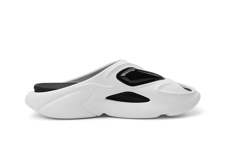 LPMX Quiet Abrasion Resistant Slide Slippers Unisex White
