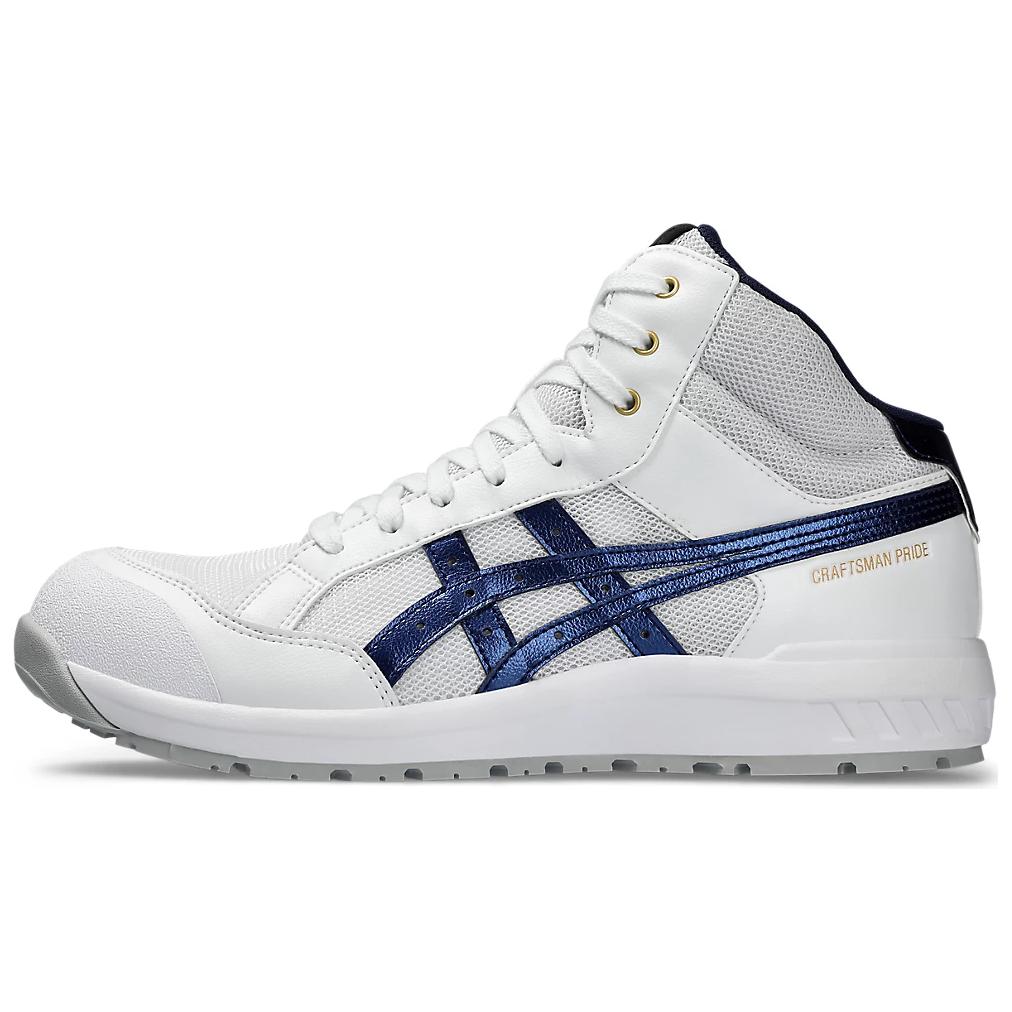 Asics Winjob Mid top Casual Shoes Unisex White Blue