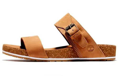 Timberland Rubber Sole Slip Resistant Quick Dry Slide Slippers Women's Umber