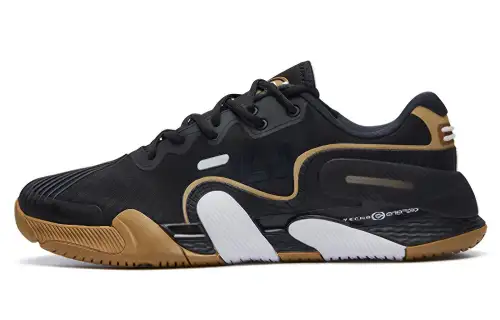 FILA Textile, Synthetic Leather, TPU Cushioning Abrasion Resistant Low top Casual Shoes Men's Black