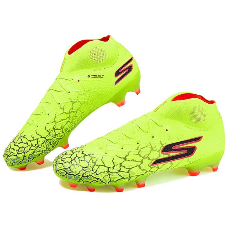 Skechers Artificial Turf Breathable Rebound Breathable And Resilient Soccer Shoes Men’s Yellow Black
