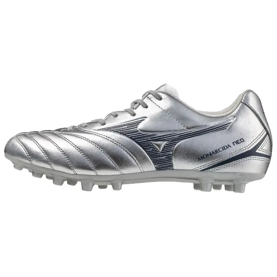 Mizuno Monarcida Neo 3 AG Artificial Ground Slip Resistant Abrasion Resistant Soccer Shoes Men's Silver