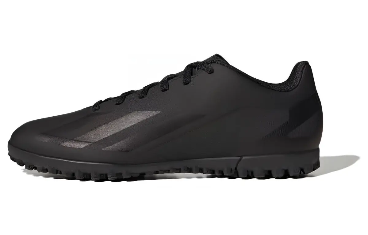 Adidas X CRAZYFAST TF Turf Firm Ground Abrasion Resistant Soccer Shoes Unisex Black