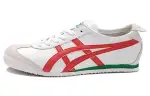 Onitsuka Tiger MEXICO 66 Cushioning Slip Resistant Abrasion Resistant Low top Casual Shoes Men's White Red Green