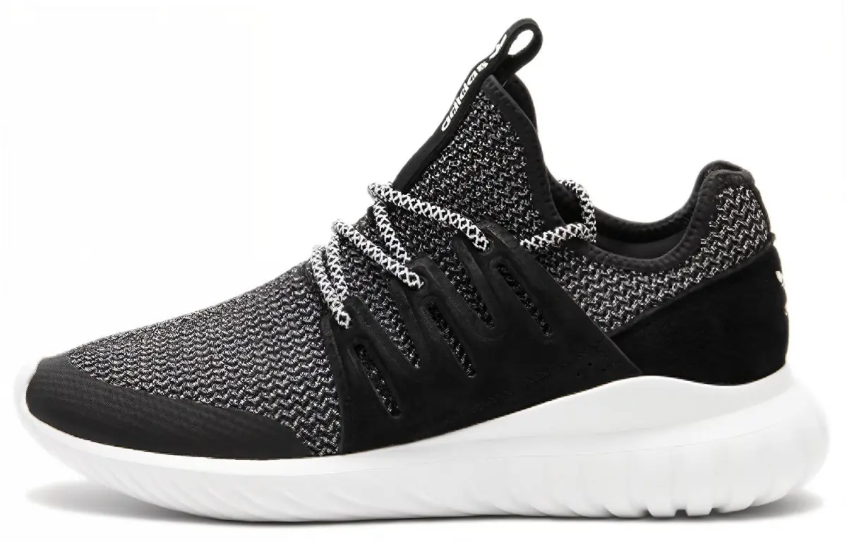 Adidas Tubular Cozy Breathable Running Shoes Black White Unisex 'Black White'