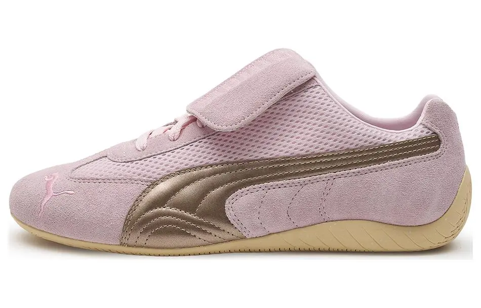 OPENyy x PUMA Speedcat Mesh, Leather, Suede Abrasion Resistant Low top Casual Shoes Men's Pink