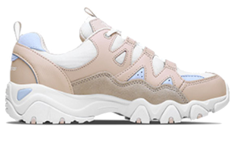 Женские кроссовки Skechers D'LITES 2.0 (розово-белые) — Розовыйбелый — фото 2