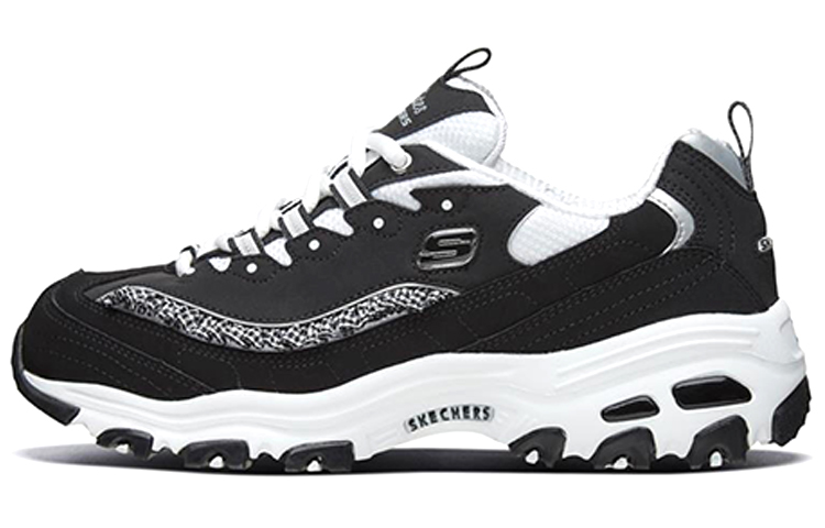 Женские кроссовки Skechers D'LITES 1.0 (черные) — Чёрный — фото 1