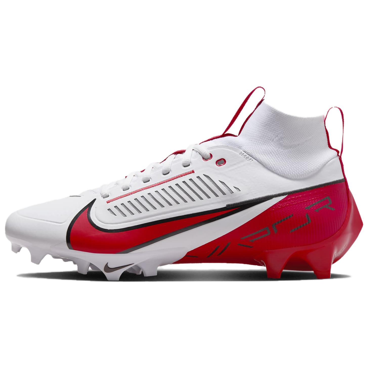 Nike Vapor Edge Speed 360 2 Comfortable FG (Glue Spikes) Anti-slip and Wear-Resistant Football Shoes Men's White Red