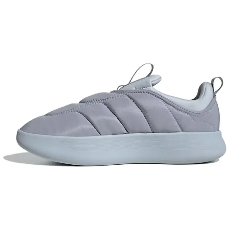 Adidas Adipuff Slip Resistant Abrasion Resistant Low top Casual Shoes Unisex Gray Blue