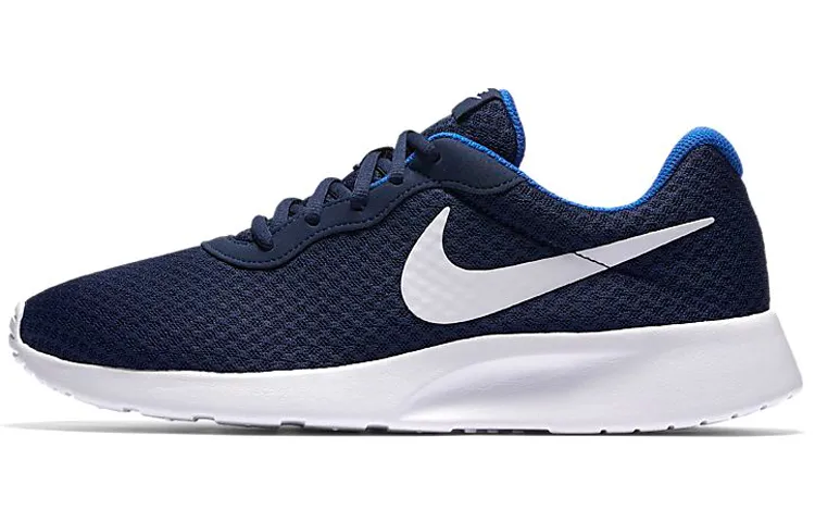 Nike Tanjun Sports Cushioning Slip Resistant Cushioning Slip Resistant Low top Casual Shoes Men's Blue White