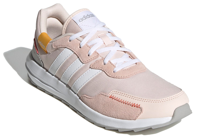 Женские кроссовки adidas neo Retrorun (бело-розовые) — Белый / розовый — фото 3