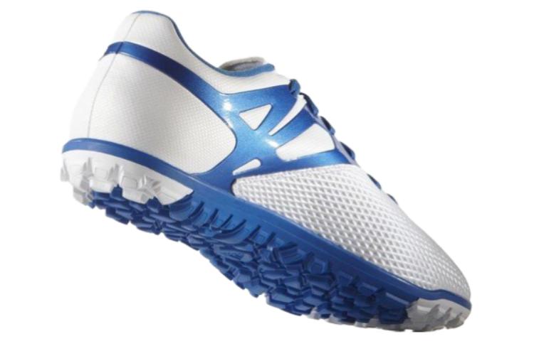 Adidas Messi 15.3 TF Turf Abrasion Resistant Soccer Shoes Men’s White Blue