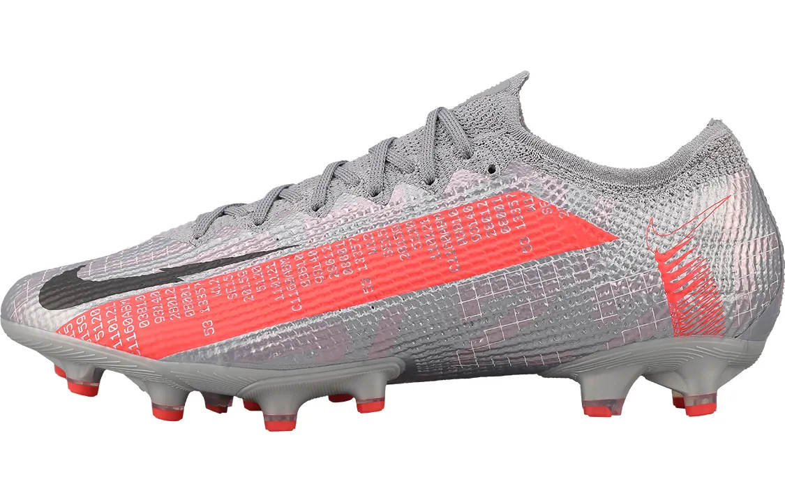 Nike Mercurial Vapor 13 AG Artificial Ground Artificial Turf Coverage Soccer Shoes Unisex Gray Orange