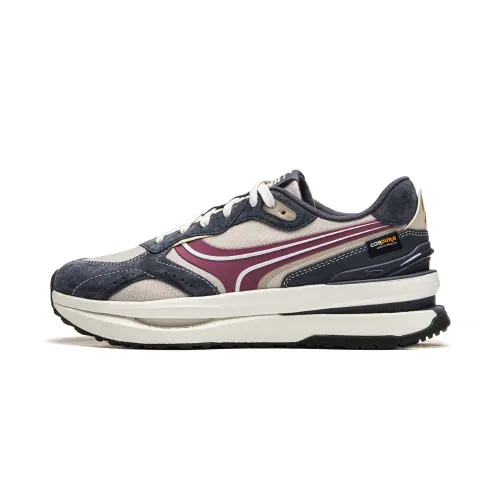 Li Ning Zhongning M1000 Low top Casual Shoes Men's Beige Blue Red