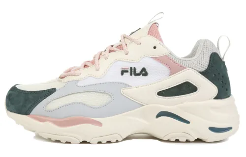 FILA Ray Tracer Low Top Running Shoes White/Pink/Green