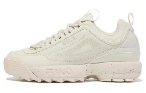FILA Disruptor 2 1998 Ultouch Cushioning Abrasion Resistant Breathable Low top Casual Shoes Unisex Beige Korean Style