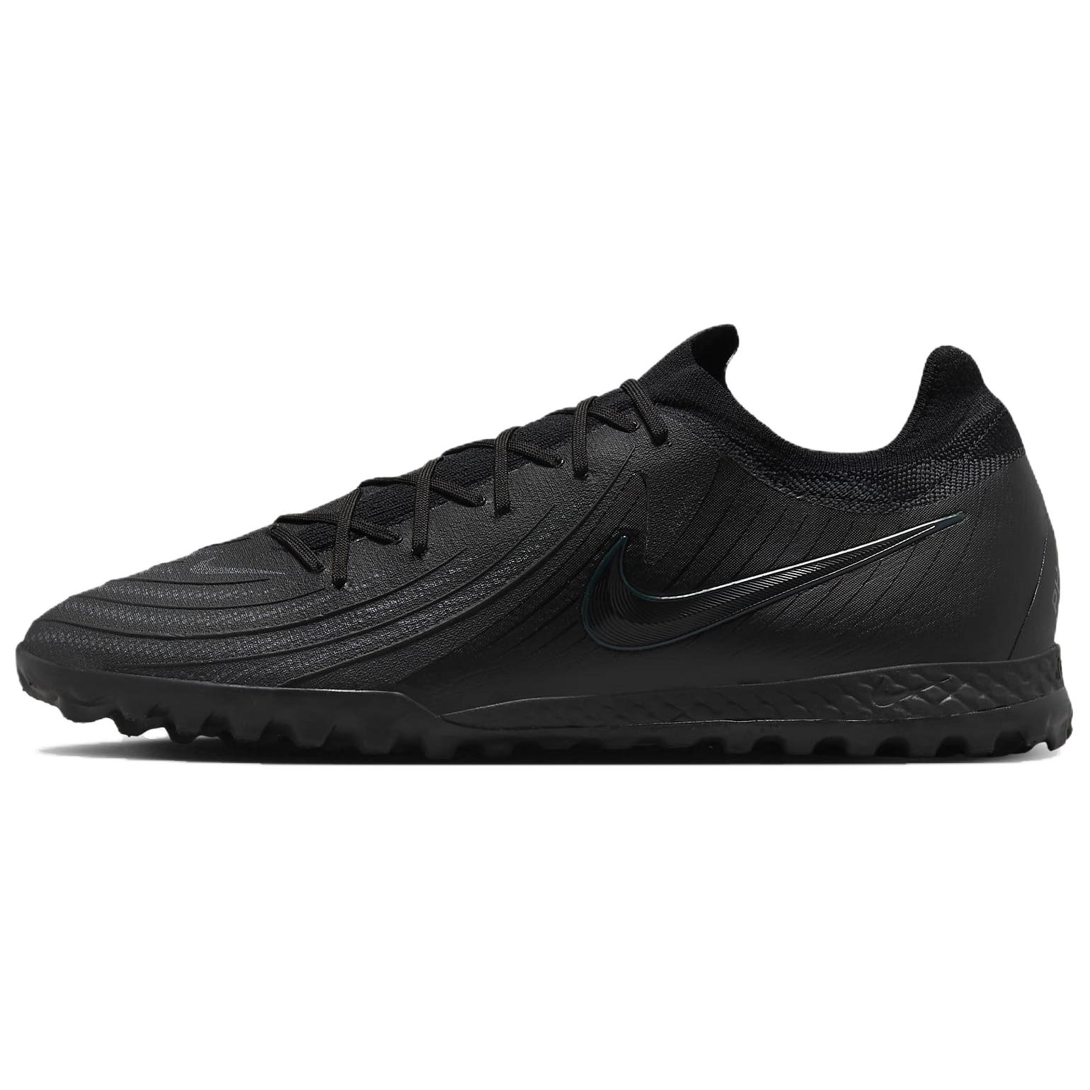 Nike Phantom GX 2 Pro Comfortable Slip Resistant Abrasion Resistant Soccer Shoes Unisex Black