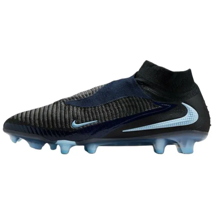 Nike Phantom 6 Natural Grass Abrasion Resistant Soccer Shoes Unisex Black