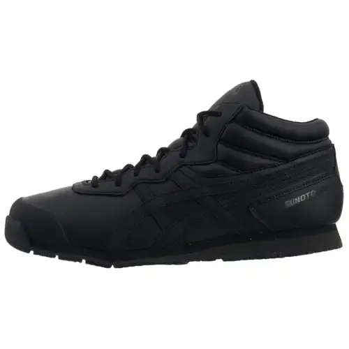 Asics Mid top Casual Shoes Unisex Black Wide Fit