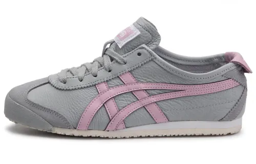 Onitsuka Tiger MEXICO 66 Abrasion Resistant Low top Casual Shoes Women's Gray Pink