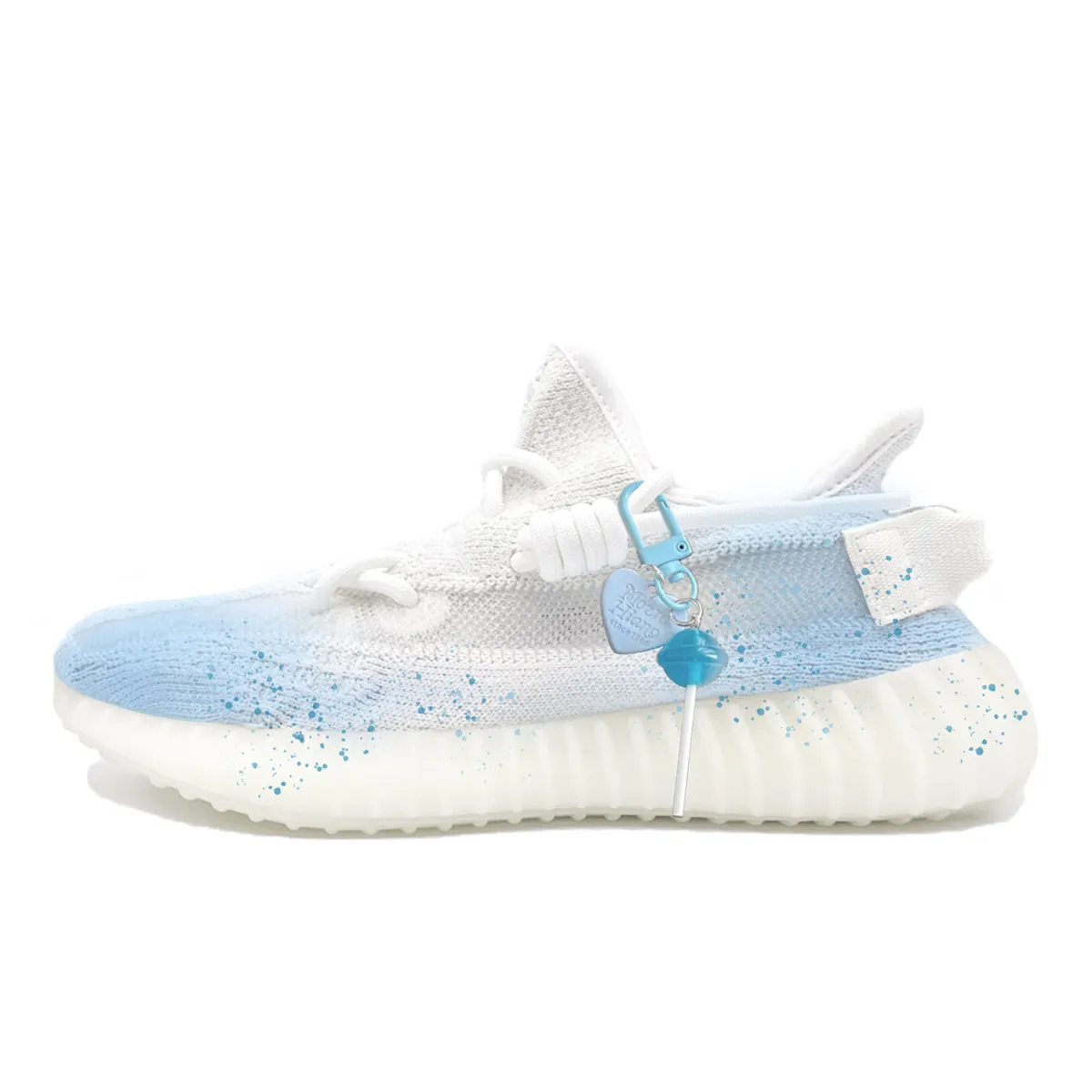 Adidas Originals Yeezy Boost 350 V2 Ice Blue Candy Cushioning, Wear Resistant Low top Casual Shoes Unisex Blue