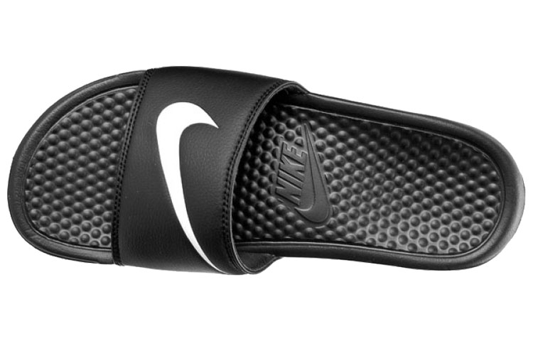 Шлепанцы Nike Benassi Solarsoft (черно-белые) — фото 4