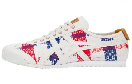 Onitsuka Tiger MEXICO 66 Casual Shoes Unisex Low Top White/Red/Blue