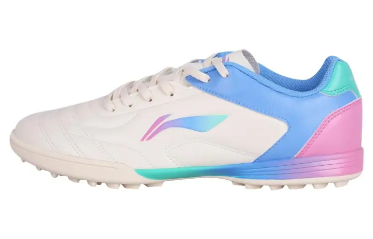 Li Ning AG Artificial Ground Firm Ground, Artificial Turf, Indoor Soccer Shoes Men's Ecru