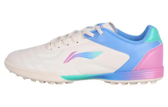 Li Ning AG Artificial Ground Firm Ground, Artificial Turf, Indoor Soccer Shoes Men's Ecru