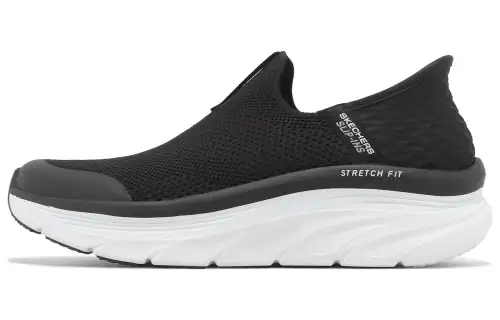 Skechers D'lux Walker Cushioning, Wear Resistant Low top Casual Shoes Women's Black