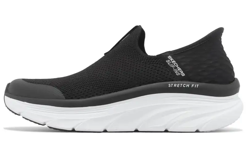 Skechers D'lux Walker Cushioning, Wear Resistant Low top Casual Shoes Women's Black