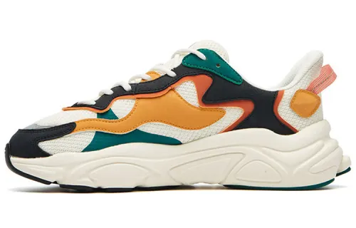 FILA FUSION Fila fashion brand Mars 1 Mars sports low-top lifestyle casual shoes men's white rust orange