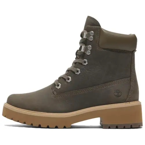 Timberland Short Combat Boots Women's Olive