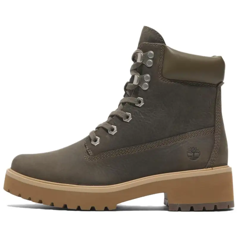 Timberland Short Combat Boots Women's Olive